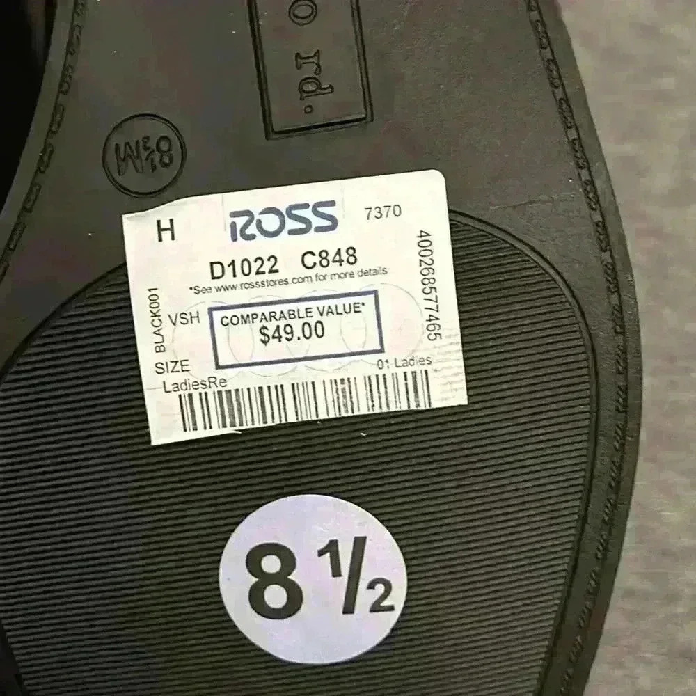 Indigo Rd. Western Silver Harness Black Boot Side Zip Heeled Platform Sz 8.5 - Picture 13 of 13